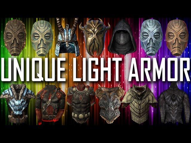 Skyrim - All Unique Light Armor Pieces & Sets