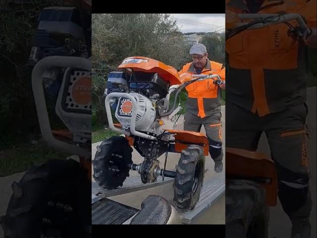 STIHL powerful MH 700 #STIHL #greece #creta #tillermachine  #farming #agriculture #garden