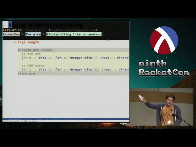 (ninth RacketCon): Vlad Kozin – #lang wishful thinking (will! it be so)