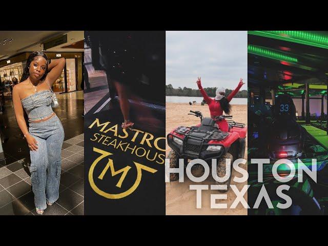 TRAVEL VLOG| Houston Texas, Atv Riding, Go Kart, Restaurants, Sister Bday  + More