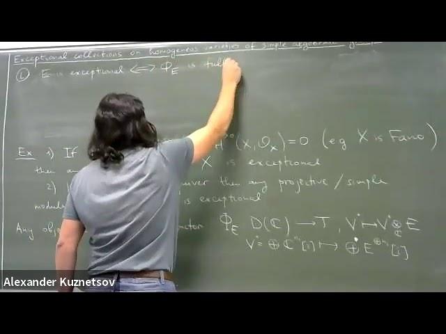Alexander Kuznetsov at the NSF FRG Workshop on Moduli Spaces and Stability (Lecture 1 of 4)