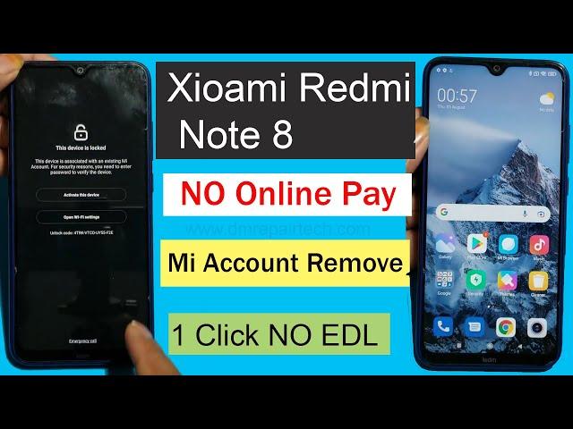 Redmi Note 8 Mi Account remove unlocktool | NO Online | How to Unlock Active this Device Mi Account