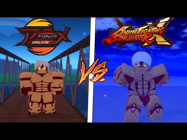 Anime Fighting Simulator VS Anime Fighting Simulator X