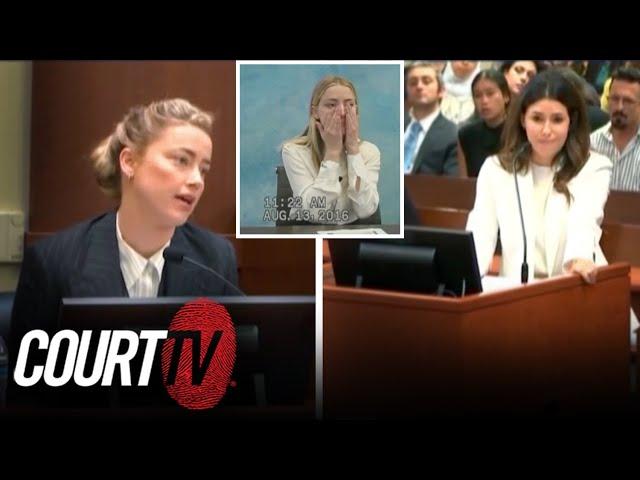 Amber Heard Asked about TMZ & Ex-Wife in Cross