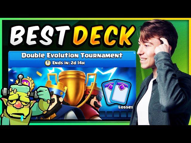 HOW TO DOMINATE the DOUBLE EVOLUTION TOURNAMENT! — Clash Royale