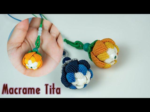 Macrame tutorial | How to Make Macrame Flower  | 3D Macrame | Part 1