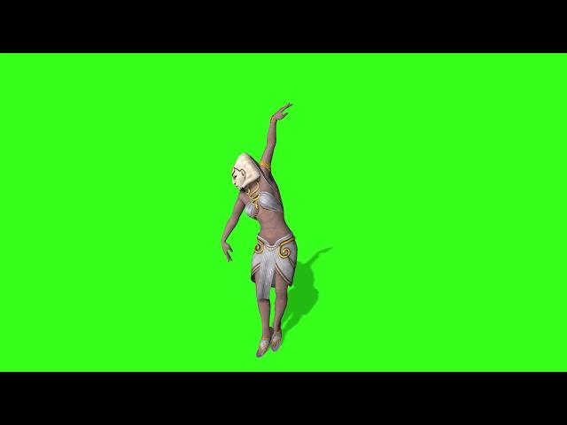 GREEN SCREEN dance girl  | HD 2021  footage / chromakey