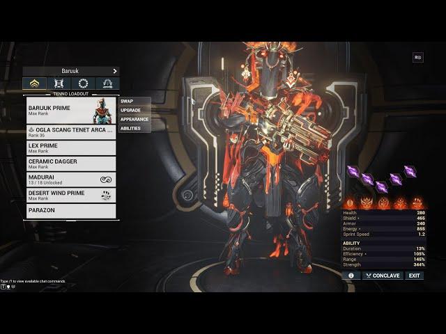 Warframe Maximum Investment - Baruuk Prime