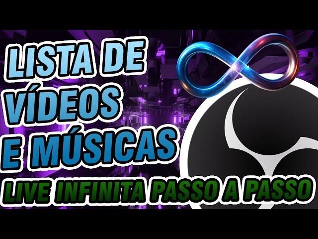 COMO CRIAR LISTA de VIDEOS e ÁUDIO para LIVE INFINITA com OBS STUDIO (Novo Plugin 2025)
