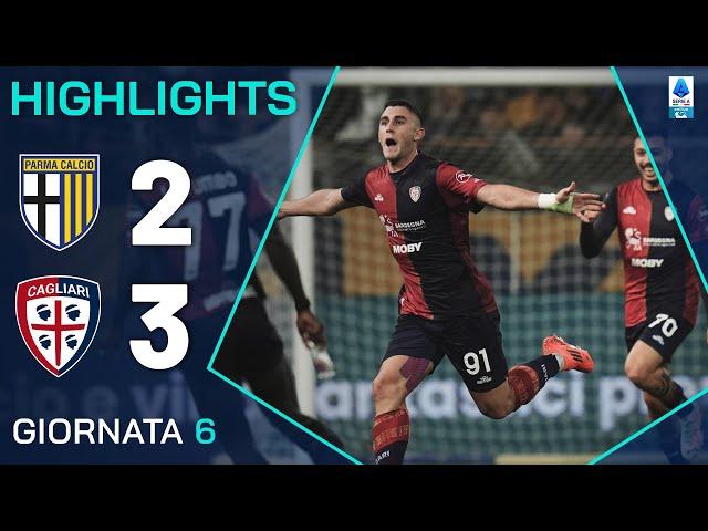 PARMA-CAGLIARI 2-3 | HIGHLIGHTS | 6ª GIORNATA | SERIE A ENILIVE 2024/25