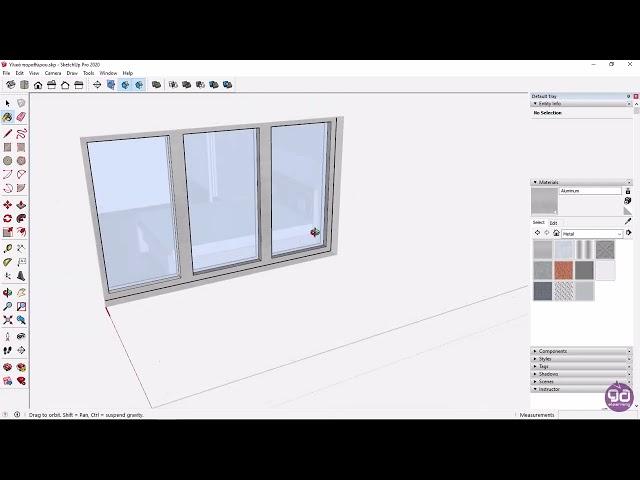 5-4 Window materials (SketchUp Tutorials)