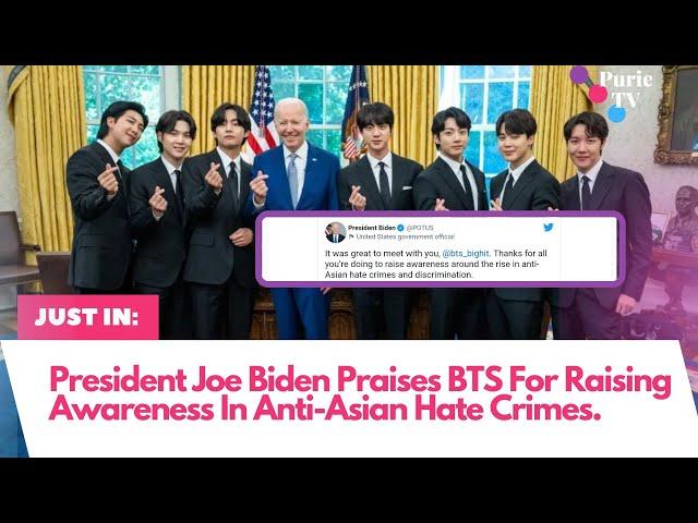 SO PROUD OF THE BOYS!BTS, IT WAS HIGH PRAISE FROM THE U.S PRESIDENT JOE BIDEN