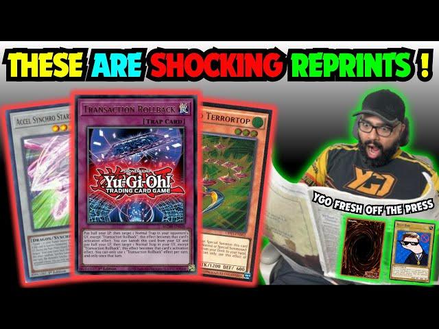 THESE YUGIOH REPRINTS WILL SHOCK THE MARKETS !