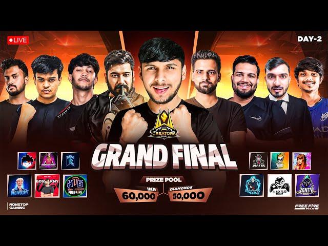 CREATORS CLASH GRAND FINAL  FT- TSG, TE, TG, AA, BA, VASIYO, JONTY #nonstopgaming -free fire live