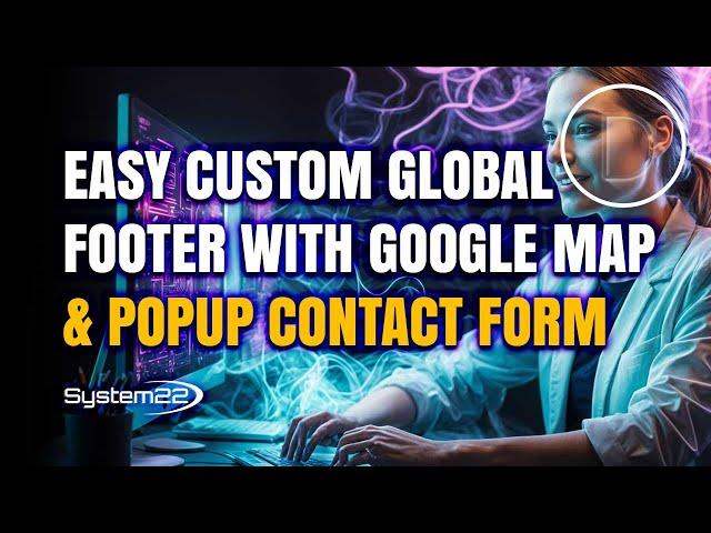 Divi Magic: Create a Custom Global Footer with Google Map & Contact Form Popup!