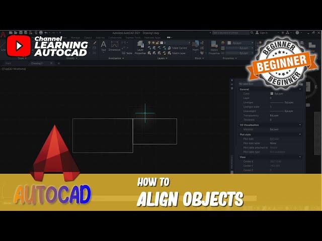 AutoCAD How To Align Objects