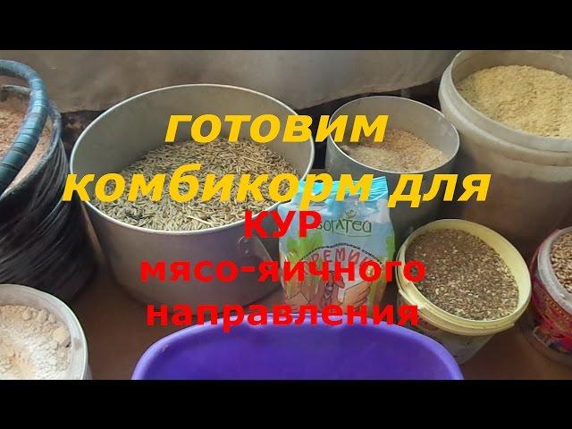 рецепт комбикорма для кур мясояичного направления