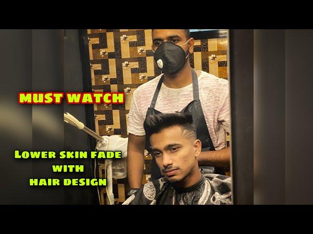 Lower Skin Fade With Hair Design||Right Choice Unisex Salon||Hair Tutorial