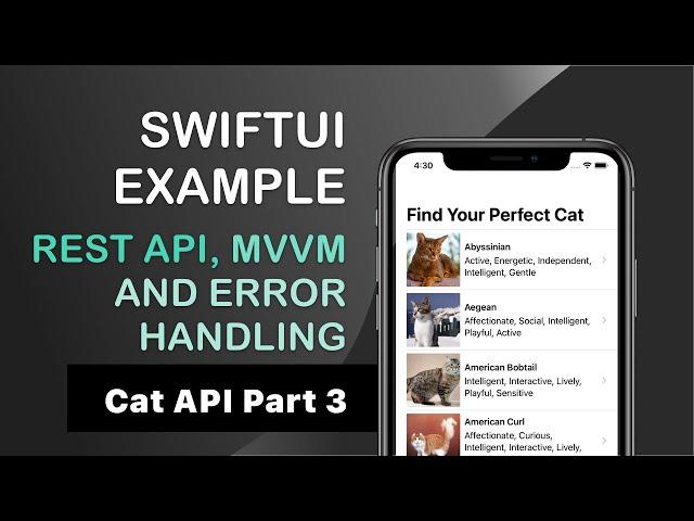 SwiftUI Tutorial: How to make a API call, fetch JSON, and structure you networking layer with MVVM