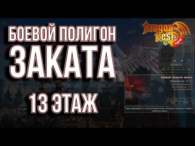 Боевой Полигон Заката #Гайд • 13 Этаж[New Dragon Nest]