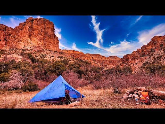 Minimalist Camping in the Remote Desert