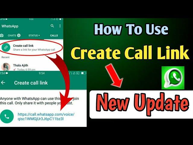 Whatsapp Create Call Link Feature New Update | How To Use Create Call Link Feature On Whatsapp