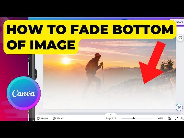 How To Fade Bottom Of Image In Canva | Easy Tutorial