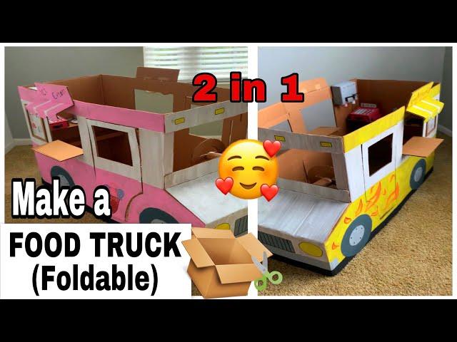 DIY | How to make a food truck using cardboard box