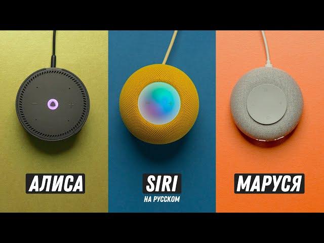 Русская Siri в HomePod! Siri против Алисы и Маруси!