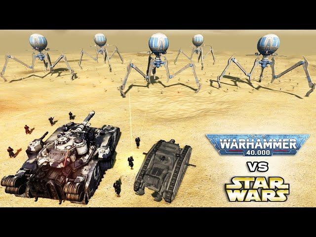 WARHAMMER 40K vs STAR WARS: Death Korps of Krieg vs CIS Battle Droids - Men of War: Assault Squad 2