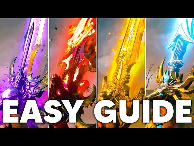 ALL 4 ELEMENTAL SWORDS EASY GUIDE for Citadelle Des Morts