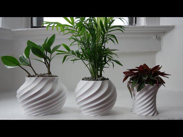 How To Design 3D PRINTED Spiral Vases + Plant Pots in Fusion 360