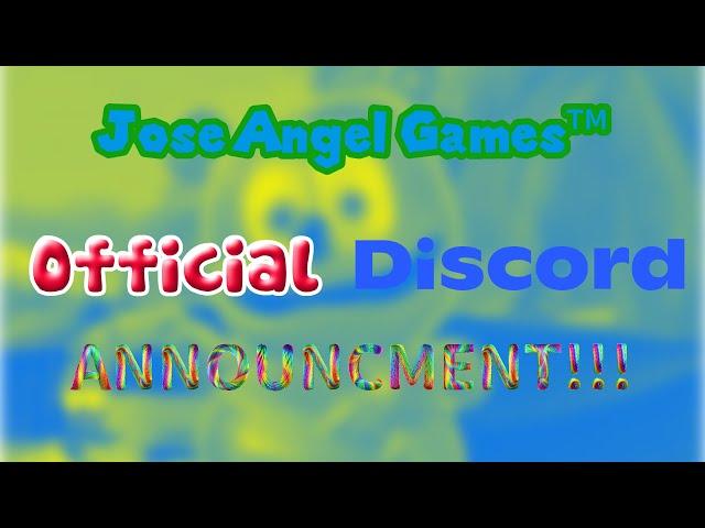 Jose Angel Games' Official Discord Server Announcment!