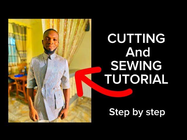 How to cut and sew a safari suit step by step