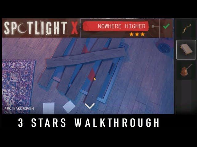 Spotlight X Room Escape Nowhere Higher - level 8  3 STARS walkthrough !