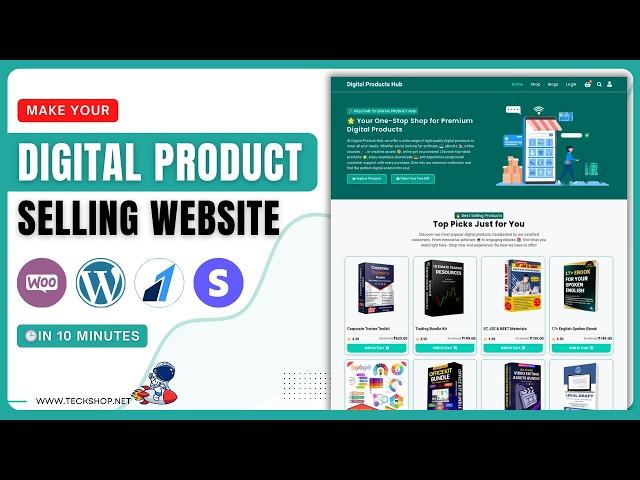 How To Make A Digital Product Selling Website 2024 |  Digital Product Selling Website Kaise Banaye