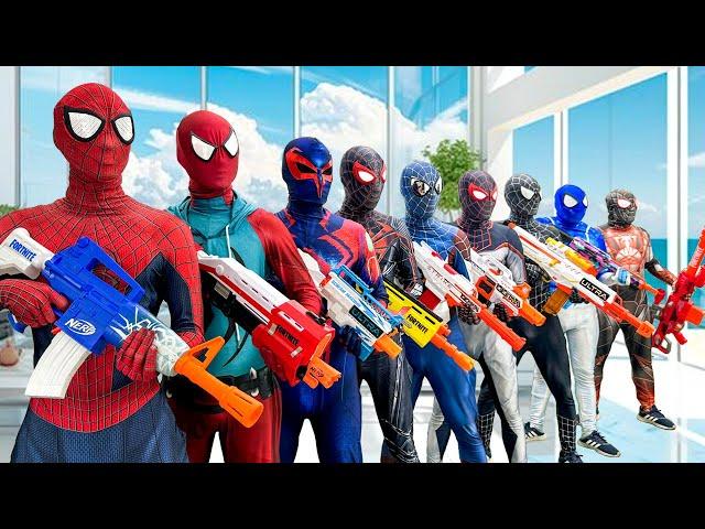 Top New Pro 9 SPIDER-MAN in 1 House ?? || SPIDER-MAN's Story New Season 7 ( All Action, Funny )