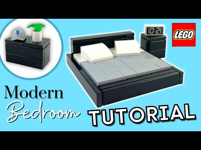 Modern LEGO Bedroom Furniture! Tutorial