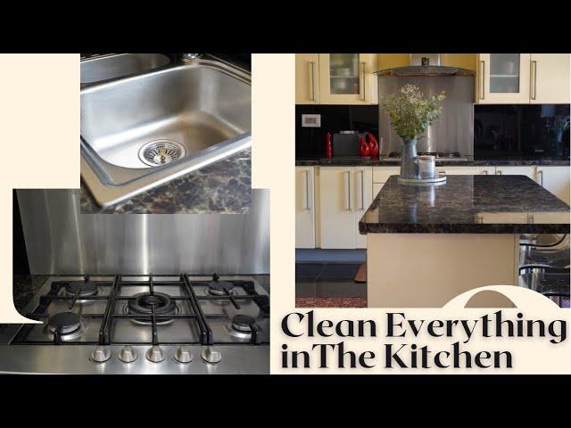 CLEAN WITH ME: How to Clean Everything In Your Kitchen / Kitchen Deep Cleaning