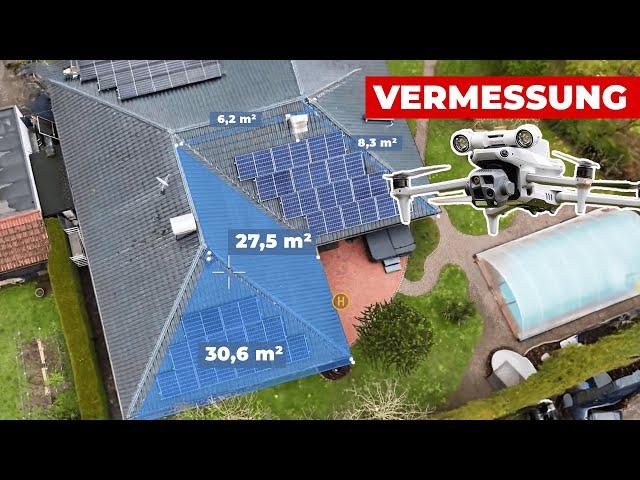 How to measure roof surfaces live from the air? (DJI Matrice 4 Thermal)