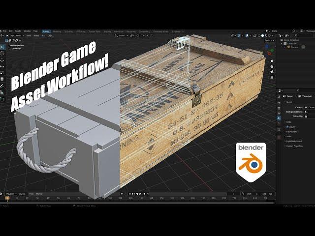 Blender Game Asset Workflow Military Crate