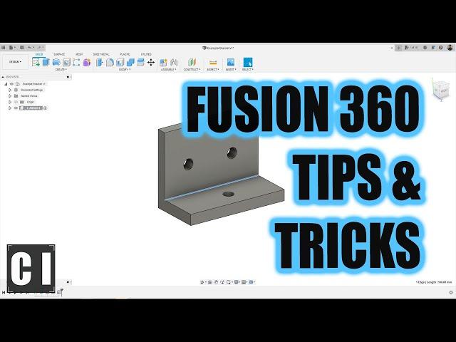 8 Must know Fusion 360 Tips & Tricks For Beginners - Shortcuts, Commands & More!