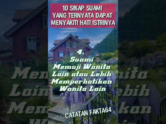 10 Sikap Suami Yang Ternyata Dapat Menyakiti Hati Istrinya #shortvideo #shorts