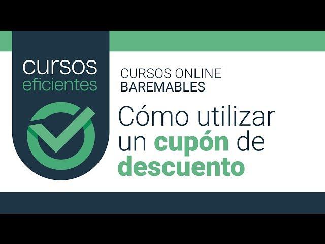 Cómo utilizar un cupón de descuento de cursos.eficientes.com