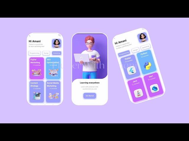  Education App UI Design in Flutter