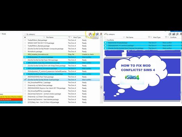 MOD CONFLICTS FIX - SIMS 4