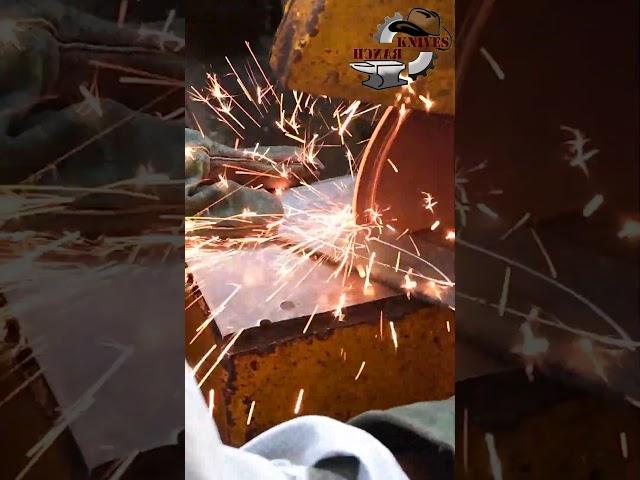 How to cut out an EDC knife from Damascus Billet | Knives Ranch