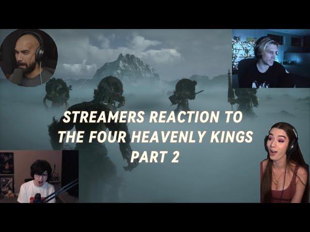 Black Myth Wukong - Streamers Reaction To The Four Heavenly Kings Part 2