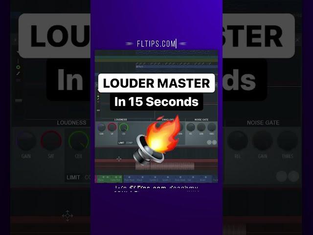 Louder Master In  Seconds | FL Studio Tutorial #shorts