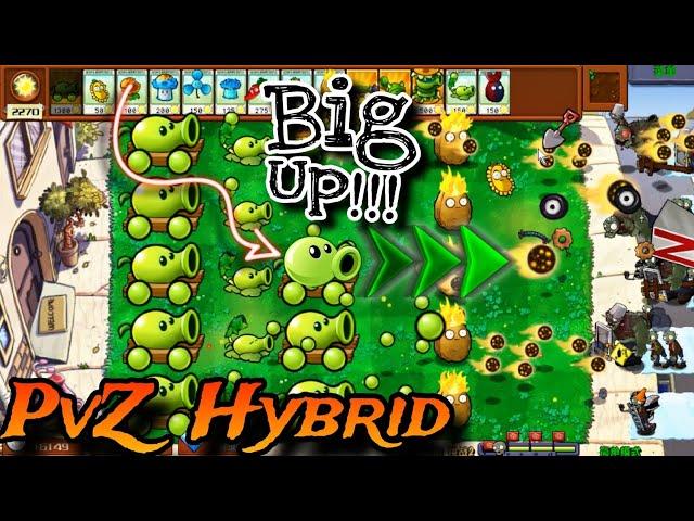 pvz hybrid Big Plants vs Tiny Zombies | pvz hybrid android & pc